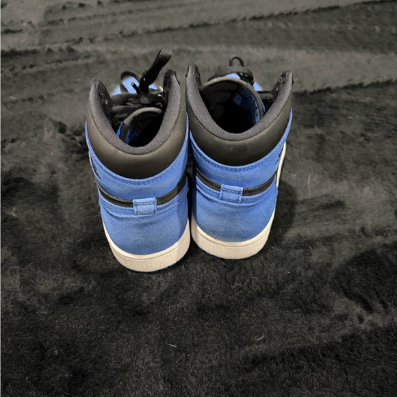 Jordan Black and Blue Suede 1s - Picture 3 of 9